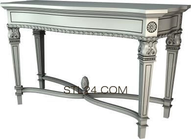 Консольные столы (KN_0200) 3D модель для ЧПУ станка